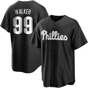 Youth Philadelphia Phillies Taijuan Walker Replica White Black/ Jersey